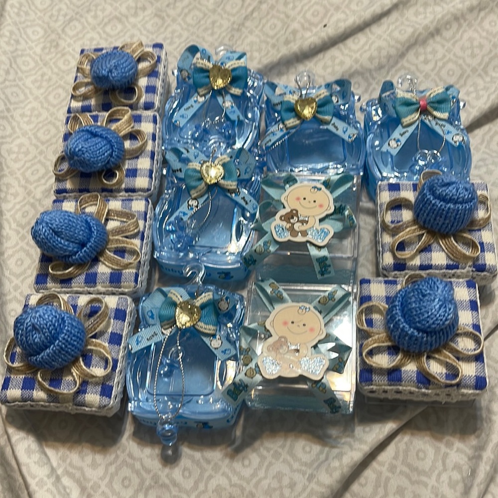 13PCS Candy Chocolate Gift Box Boy Baby Shower Birthday Bags Favor